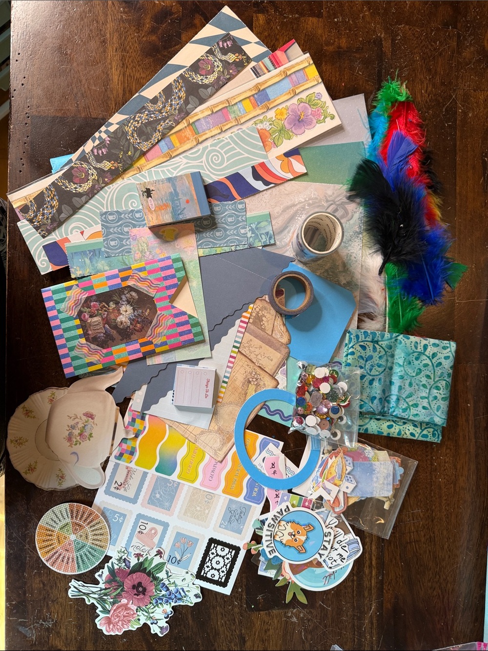 Mystery Junk Journal Supplies